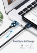 Кабель UGREEN US287 USB 2.0 to USB-C QC3.0 3A 0.25m Black (60114) - зображення 7