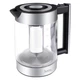Электрический Чайник Электрочайник HOCO Kitchen high boron glass electric kettle HA01A |1.8л Стекло| Серый - изображение 6