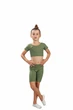 Костюм для танцев Dance&Sport N218 бифлекс L/122-128 Хаки - изображение 1