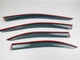 Дефлектори вікон (вітровики) DEFL для Skoda Rapid 2012+ / Seat Toledo 2012+ Sedan з хром полоскою накладні 4 шт. - зображення 7