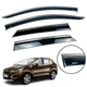 Дефлекторы окон (ветровики) DEFL для Peugeot 3008 2009-2016 с хром полоской накладные 4 шт. - изображение 1