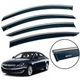 Дефлекторы окон (ветровики) DEFL для Opel Insignia 2009-2017 HB/Sedan (на скотче) с хром полоской накладные 4 шт. - изображение 1
