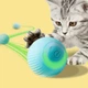 Інтерактивна іграшка для кішок Smart м'яч Pet Gravity з хаотичним рухом та світловою панеллю синій - зображення 5