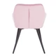 Стул бархатный на металлических ножках Woltu ВН-93 Розовый - изображение 5