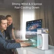 Вентилятор с увлажнителем воздуха Air Cooler Fan USB LED подсветка Белый - изображение 3