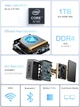 Мини ПК MIPOWCAT M9 Intel N100 RAM 16GB SSD 512GB Windows 11 - изображение 2