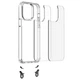 Чохол Apple iPhone 13/14 (6.1") Epic TPU Transparent Straps Orange/White - зображення 3