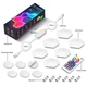 Модульний настінний світильник LED RGB 5V стільники SAL-011B 6pcs Bluetooth USB with app / White - зображення 6