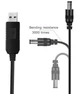 Кабель живлення для Wi-Fi роутера від повербанку / 12V, DC 2.1x5.5mm (USB 5V->12V) / підходить для Wi-Fi роутера, модему, терміналу GPON / довжина 1 метр - зображення 5