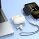 Бездротові TWS навушники Hoco EQ9, вакуумні, BT5.3, 40mAh, 300mAh, 7h, black - зображення 5