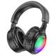 Беспроводные наушники Hoco W48 накладные с LED подсветкой black - изображение 1