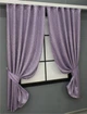 Комплект коротких штор VR-Textil жаккард Саванна № 611ш 130х170 см 2 шт Сиреневый (35-0164) - изображение 2
