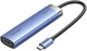 USB-хаб 5-in-1 Vention USB3.1 Type-C - HDMI/USB 3.0x3/PD 100W Blue Aluminum Alloy Hub (TGESB) - изображение 1