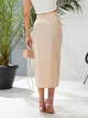 Fashions • Женская юбка-миди Лаура Fashions 50 светло-бежевый (1604-аз) - изображение 5