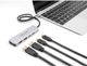 USB-хаб Delock USB 10 Gbps USB Type-C Hub with 2 x USB Type-A and 2 x USB Type-C Grey (4043619642304) - зображення 3