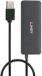 USB-хаб Lindy 4 Port USB 2.0 Hub Black (4002888429863) - зображення 5