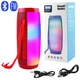 Портативная беспроводная Bluetooth колонка TG-157 с LED подсветкой red - изображение 2