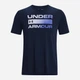 Футболка длинная мужская Under Armour Ua Team ISSue Wordmark SS 1329582-408 L Синяя с принтом (192007665976) - изображение 5