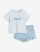 Костюм H&M ДД012961 (11368967) колір блакитний 68 - изображение 1