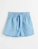 Шорти H&M ДД011790 (079731133) колір блакитний 134/140 - изображение 1