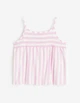 Майка H&M ДД012953 (11674497) колір білий рожевий 110/116 - изображение 1