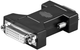 Adapter Logo Video Reduction VGA D-Sub - DVI 24+5 M/F Czarny (8590274160422) - obraz 1