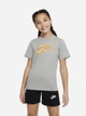 Дитяча футболка для дівчинки Nike U Nsw Tee Core Brandmark 3 DX9524-063 137-147 см Dk Grey Heather (196153912236) - зображення 5