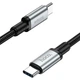 Кабель швидкісний 5 Гбіт/с Type-C на Type-C USB 3.0 Hoco Data Cable (0,5m, 3A, 5Gbps). Black - зображення 3