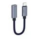 Адаптер перехідник Type-C на Lighting HOCO charging and data adapter (0,15m, USB 2.0, 480 Mбіт/с, 3A). Gray - зображення 4