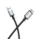 Кабель USB-A на USB Micro-B Hoco для жорстких дисків HDD/SSD (USB 3.0, 5 Гбіт, 0,5 м). Black - зображення 5