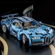 Конструктор машинка техник Bugatti chiron на 1220 деталей в масштабе авто 1:14 Бугатти синий на пульте управления с мотором и аккумулятором - изображение 6