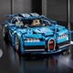 Конструктор машинка техник Bugatti chiron на 1220 деталей в масштабе авто 1:14 Бугатти синий на пульте управления с мотором и аккумулятором - изображение 7