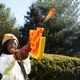 Бластер-топор Hasbro Nerf Minecraft Firebrand Майнкрафт, 6 патронов F8953 - изображение 4