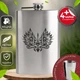 Подарочный набор фляга для алкоголя с рюмками 4 шт VexShop 9oz набор для мужчин Фляга с рюмками 270 мл (12776502) - изображение 1