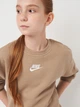 Детский теплый свитшот Nike G Nsw Club Flc Bf Crew Lbr DD7473-247 128-137 см (S) (0195871742934) - изображение 4