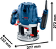 Набор Фрезер Bosch Professional GOF 130, 1300 Вт, 28000 об.мин (06016B7000) + Лобзик электрический Bosch PST 650, 500 Вт, 65 мм глубина реза + 4 полотна T144D, картонная упаковка (06033A0721) - изображение 13