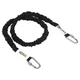 Еспандер із карабіном у захисному рукаві RESISTANCE TUBE WITH COVER EZOUS (PVC, PP, латекс, довжина 1,5 м, нагр. 30LB Heavy-висока, вага 250гр) (K-05-H) - зображення 1