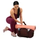 Сумка для йоги Yoga bag KINDFOLK (розмір 19х50х33см, поліестер, бавовна, рожевий-блакитний) (FI-8366-2) - изображение 3