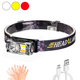 Налобный фонарь YY-19B, 3SMD+2COB, красный, желтый, белый, датчик движения, АКБ Li-Ion, магнит, ЗУ Type-C - зображення 1