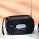 Портативная колонка TG 632 c функцией громкой связи, радио, фонарь, солнечная батарея, синяя - изображение 2