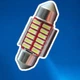 Лампа в автомобіль LED C5W C10W 31мм, 10 SMD 4014, з обманкою Canbus, білий - зображення 1