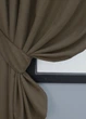 Комплект коротких штор VR-Textil Микровелюр SPARTA № 964ш Коричневый 130х170 см 2 шт (35-0149) - изображение 4