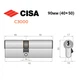 Цилиндр CISA C3000 90 (40*50) никель матовый 3 ключа - изображение 9