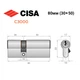 Цилиндр CISA C3000 80 (30*50) никель матовый 3 ключа - изображение 8