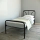 Кровать Tobi Sho RELAX-1 односпальная металлическая для дачи, гостиниц 200X80 Черный - изображение 2