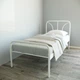 Ліжко Tobi Sho RELAX-1 односпальне металеве для дачі, готелів 200X80 Білий - зображення 2