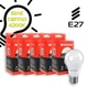 Комплект светодиодных LED ламп ETRON 12W A60 4200K E27 дневной свет (5 шт) - изображение 2