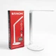 Настільна лампа ETRON 1-EDL-421 10 Вт Silver 3000-6000K з димером — LED лампа на стіл для роботи, навчання та читання з регулюванням яскравості та кольорової температури - зображення 1