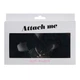 Наручники металеві з плюшевою обробкою чорні Love To Love ATTACH ME One Size - зображення 2