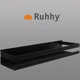 Алюминиевая полка для ванной комнаты, душа Ruhhу XXL 50см + крепления - изображение 4